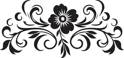 Victorian Era Floral Divider Line Artistic Flourish Elegant Vintage Ornament Vector Floral Frame