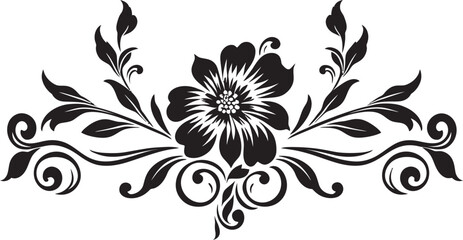 Antique Floral Frame Design Vintage Patterns Classic Divider Logo Emblem Floral Symbols