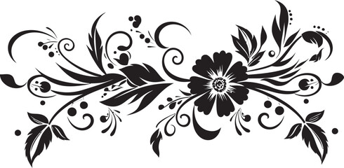 Antique Floral Vector Pattern Vintage Emblems Elegant Vintage Floral Divider Line Vector