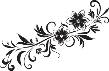 Antique Style Vintage Divider Elegant Vintage Floral Icon