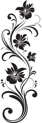 Fototapeta premium Classic Antique Floral Icon Victorian Era Ornate Badge