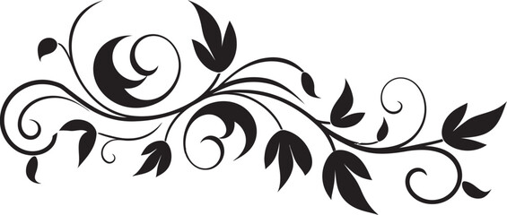 Antique Style Vintage Divider Detailed Pattern Elegant Vintage Floral Icon Stylish Pattern