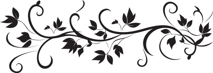 Retro Floral Divider Artwork Artistic Expression Antique Scrollwork Floral Logo Vintage Inspiration