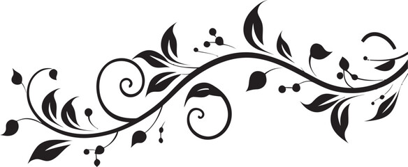 Antique Scrollwork Floral Logo Vintage Inspiration Victorian Era Floral Badge Design Elegant Emblem