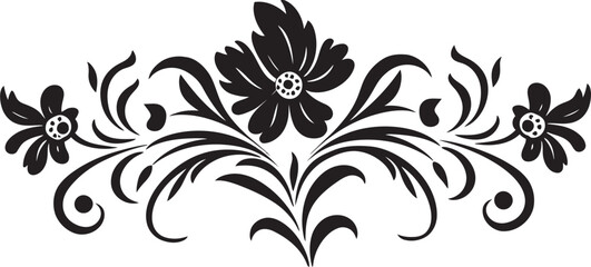 Decorative Scroll Art Antique Style Emblem