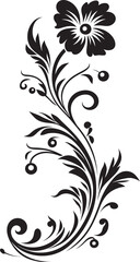 Retro Floral Pattern Vintage Decorative Icon