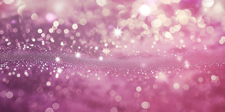 a close up of pink background with sparkles, a flat surface of pink glitter, with tiny white stars scattered across it. the overall effect is one of softness and tranquility