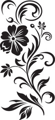 Fototapeta premium Victorian Era Logo Elegant Floral Badge