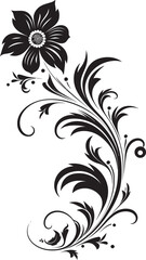 Retro Style Design Vintage Ornate Badge Antique Floral Frame Decorative Floral Frame
