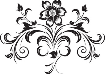 Elegant Vintage Ornament Icon Retro Floral Border Vector