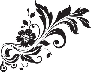 Retro Style Design Vintage Ornate Badge Antique Floral Frame Decorative Floral Frame