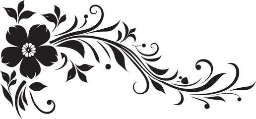 Elegant Vintage Floral Divider Line Vector Retro Floral Ornamental Divider Element