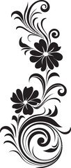 Obraz premium Vintage Decorative Floral Element Antique Style Retro Floral Badge