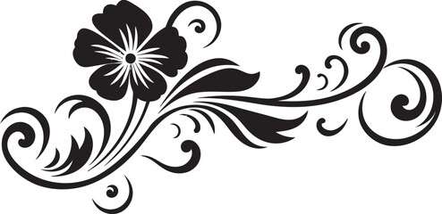 Antique Divider Line Element Graphic Vintage Scrollwork Logo Design