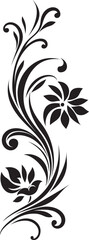 Victorian Floral Icon Design Retro Floral Emblem Pattern