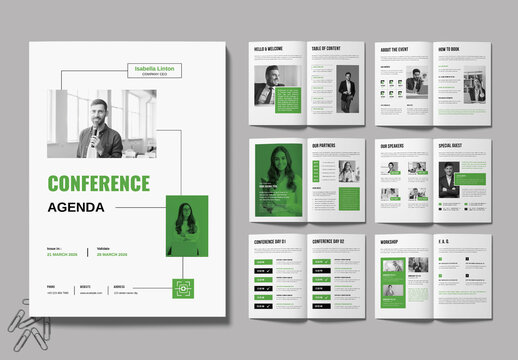 Conference Agenda Schedule Guide Template