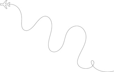Airplane line path