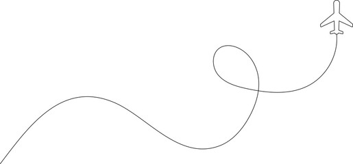 Airplane line path