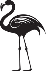 Flamingo Line Art Logo Artistic Symbol Stylish Flamingo Icon Modern Vector Design