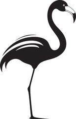 Elegant Flamingo Badge Stylish Symbol Vintage Flamingo Icon Minimal Emblem