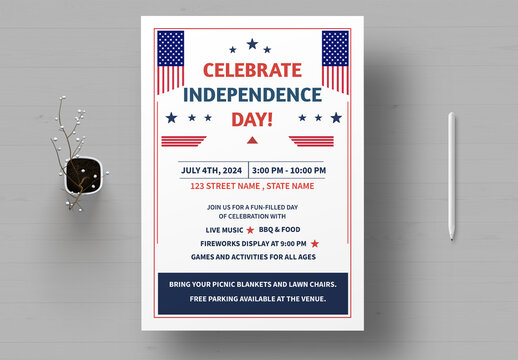 Fourth Of July Flyer Tempalte