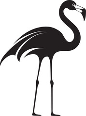 Obraz premium Flamingo Bird Logo Abstract Vector Art Geometric Flamingo Icon Stylish Logo