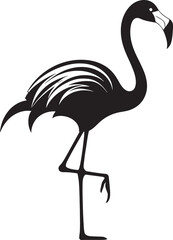 Geometric Flamingo Icon Artistic Vector Art Tropical Flamingo Emblem Modern Emblem
