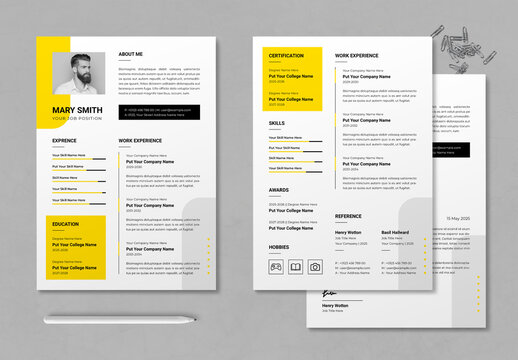 Resume Template Layout