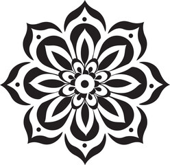 Artistic Mandala Emblem Intricate Design Elegant Floral Mandala Icon Stylish Vector Badge