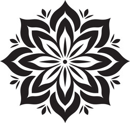 Obraz premium Geometric Mandala Badge Retro Vector Design Mandala Circle Logo Modern Emblem
