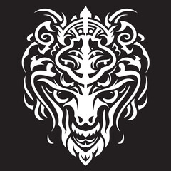 Mythical Creature Badge Dragon Head Artwork Dragon Head Logo Iconic Emblem