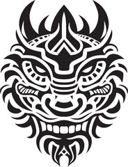 Dragon Head Art Mythical Symbol Fantasy Dragon Logo Vector Emblem