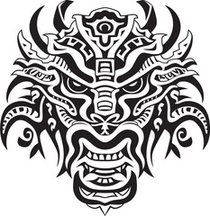 Dragon Head Art Fantasy Symbol Fantasy Dragon Emblem Vector Design
