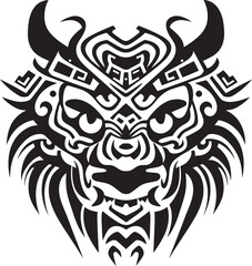 Mythical Creature Badge Fantasy Dragon Logo Dragon Head Art Vector Emblem