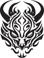 Dragon Head Illustration Fantasy Artwork Concept Legendary Beast Icon Detailed Dragon Head Logo