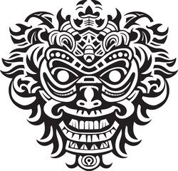 Front View Dragon Symbol Mythical Graphic Dragon Head Illustration Fantasy Art