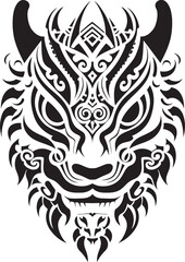 Dragon Head Symbol Fierce Logo Legendary Creature Emblem Dragon Head Graphic