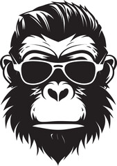 Ape Icon Funky Style Design Funky Ape Symbol Character Artwork