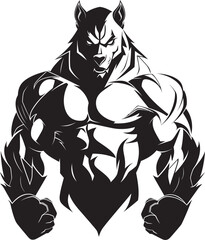 Legendary Alpha Wolf Logo Predatory Emblem Predatory Alpha Wolf Badge Vector Icon