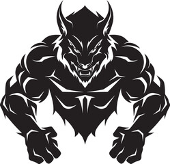 Massive Alpha Wolf Design Vector Graphic Majestic Predator Emblem Wolf Logo