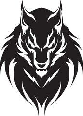 Giant Predator Wolf Icon Vector Design Graphic Predatory Wolf Symbol Iconic Design