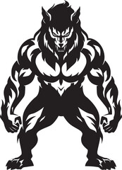 Legendary Alpha Wolf Badge Predatory Emblem Predatory Alpha Wolf Logo Vector Icon