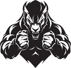 Arctic Guardian Wolf Emblem Vector Graphic Alpha Wolf Pack Logo Predator Design