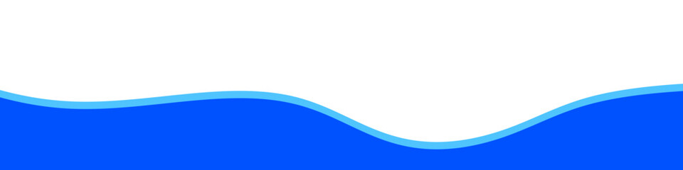 Obraz premium Separator, divider shape, wave border vector illustration 
