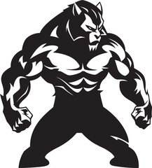 Lone Wolf Leader Logo Vector Graphic Arctic Spirit Wolf Icon Predator Design