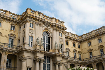 Fototapeta premium Berlin, Germany - June 02, 2024: Exterior of the Berlin Palace, located on the Museum Island, the historic centre of Berlin.