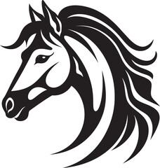 Graceful Horse Logo Vector Design Elegant Equine Icon Graphic Art