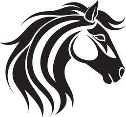 Elegant Horse Emblem Vector Logo Design Majestic Stallion Icon Graphic Art
