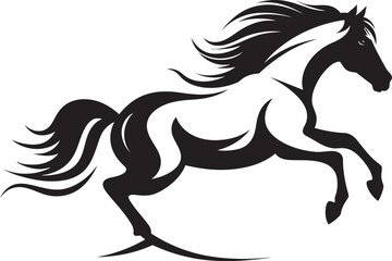 Stylized Mare Icon Logo Design Powerful Stallion Emblem Vector Graphic