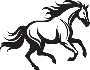 Sleek Equestrian Symbol Icon Design Artistic Horse Logo Vector Icon Art
